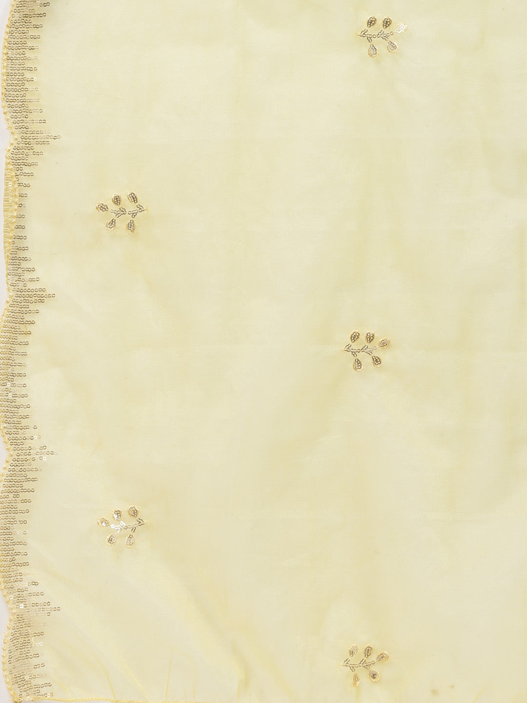 Yellow Gathered Chanderi Silk Kurta Set-ARH2034Y