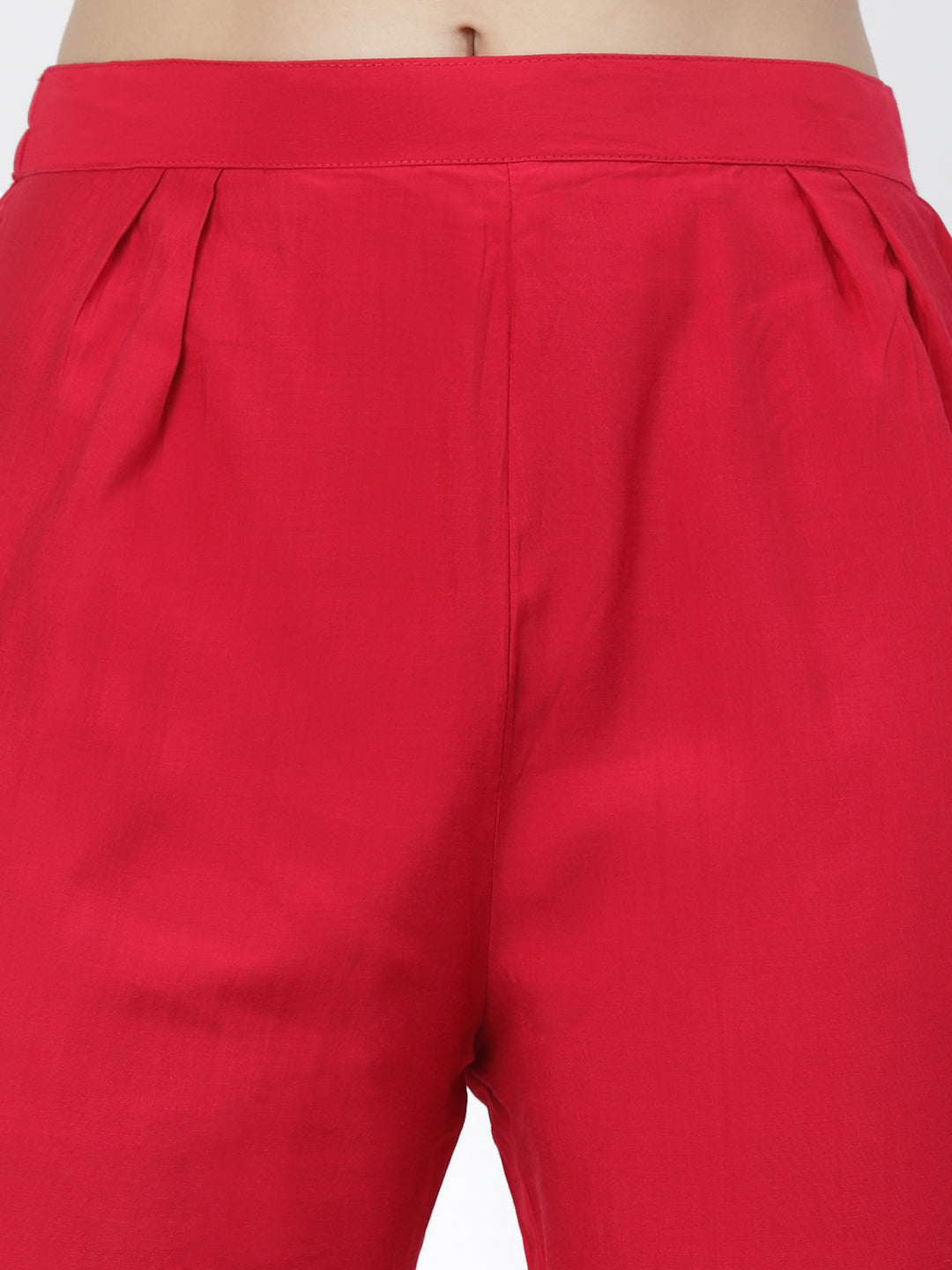 Crimson Embellished Kurta, Trouser & Dupatta Set - ARH1180