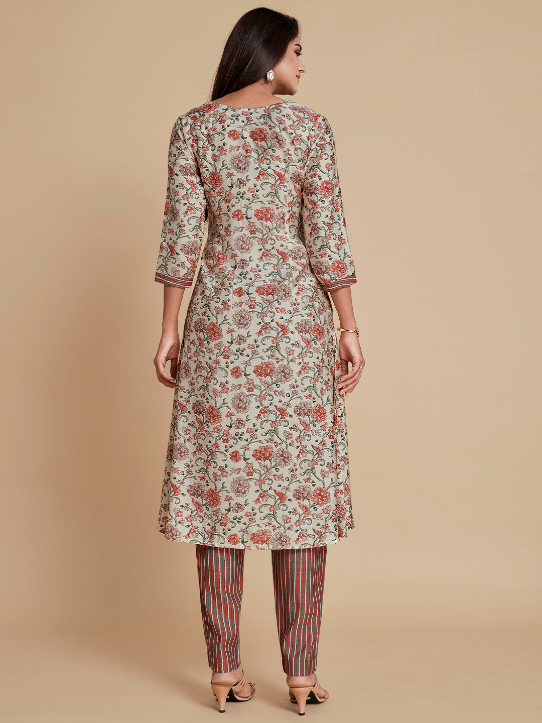 Floral Printed Kurta With Trouser - ARH1185