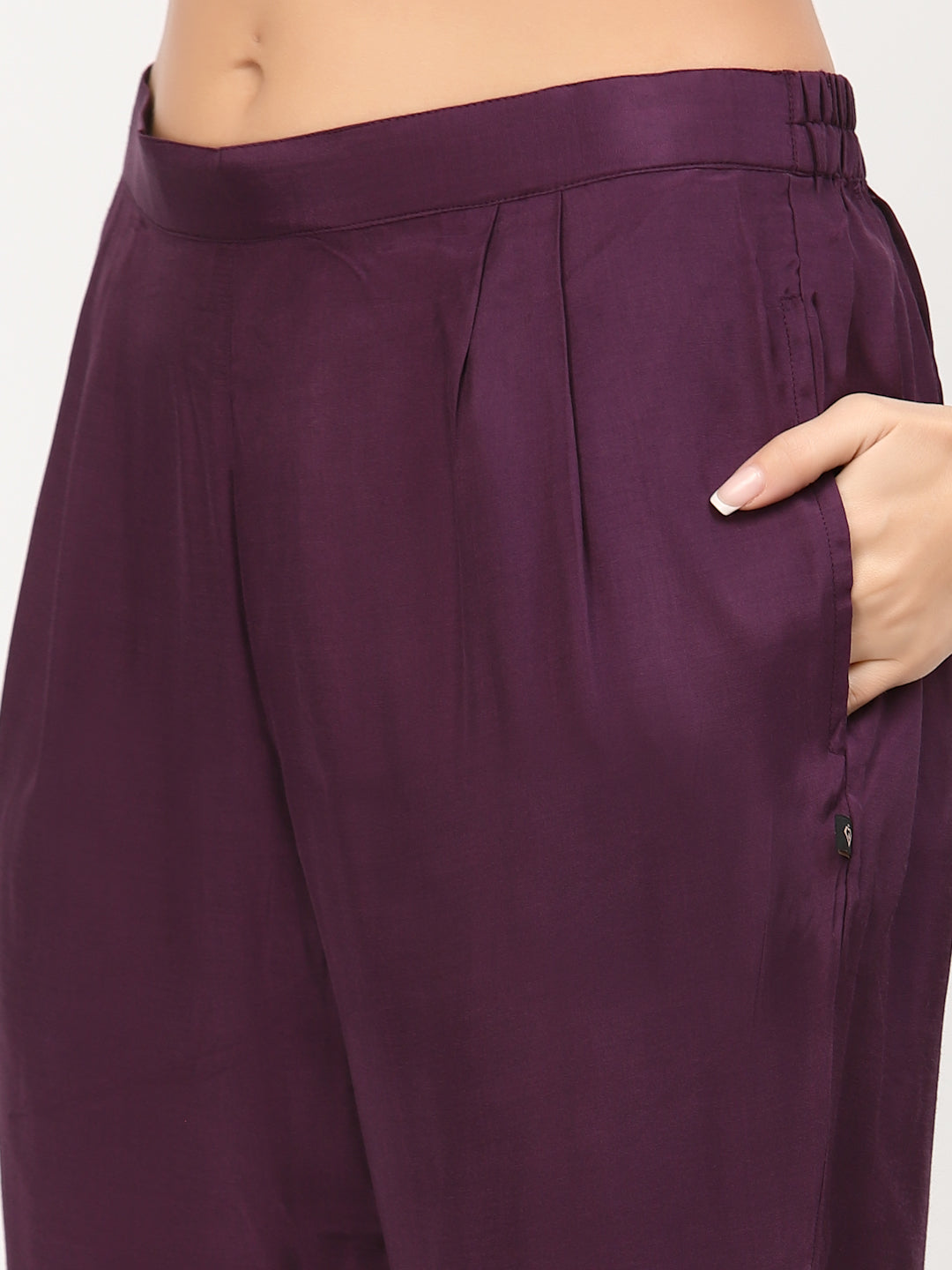 Flared Gathered Kurta With Trouser & Dupatta Set - ARH1312