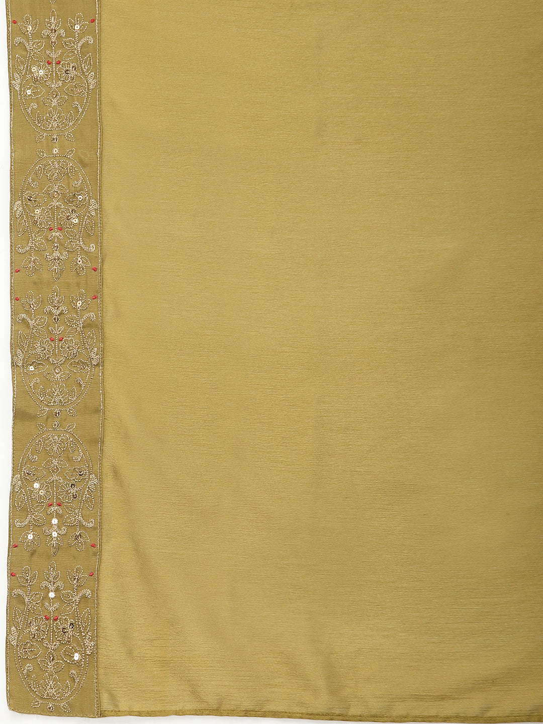 Embellished Sequin Kurta With Trouser & Dupatta Set - ARH1335