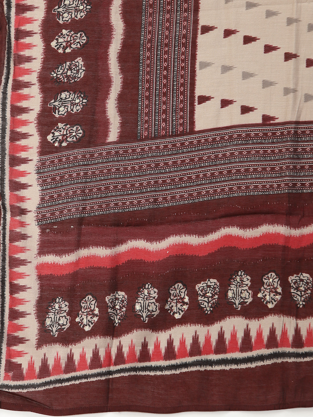 Maroon A-Line Kurta With Palazzo & Dupatta Set - ARH1459M
