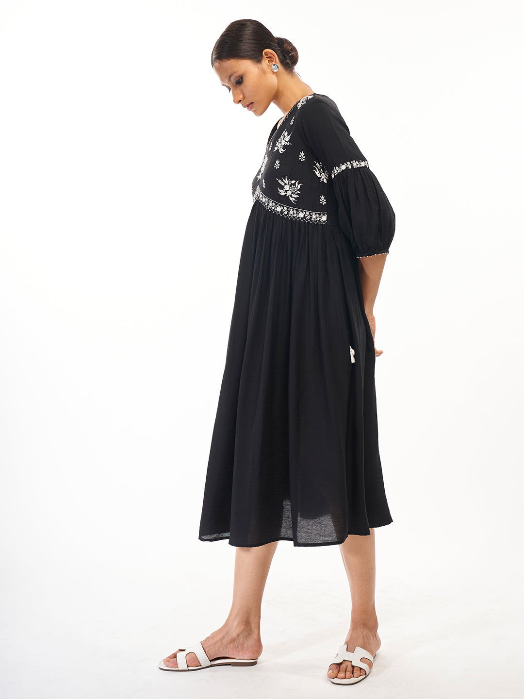 Ethnic Motifs Embroidered Dress - ARH546