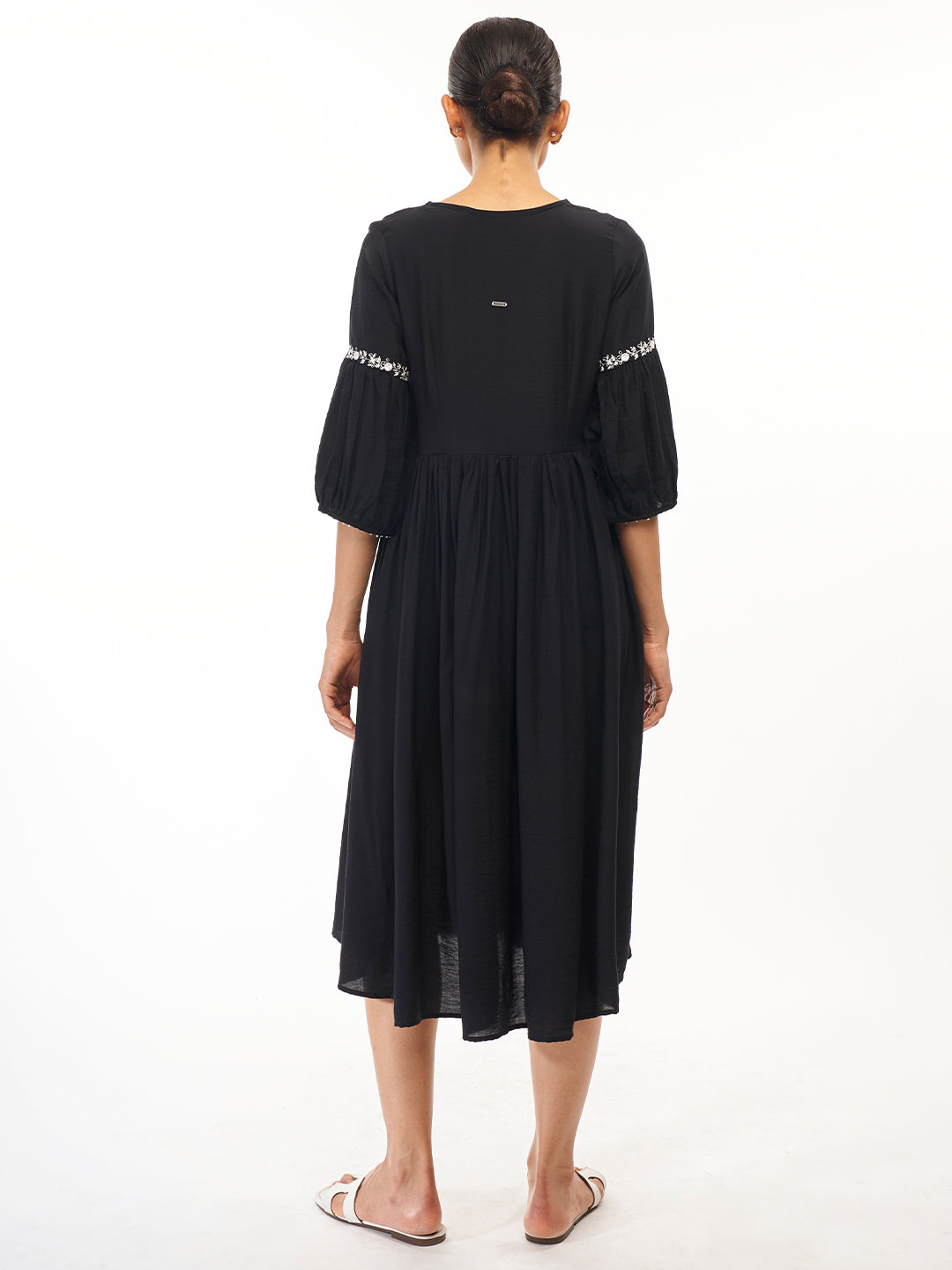 Ethnic Motifs Embroidered Dress - ARH546