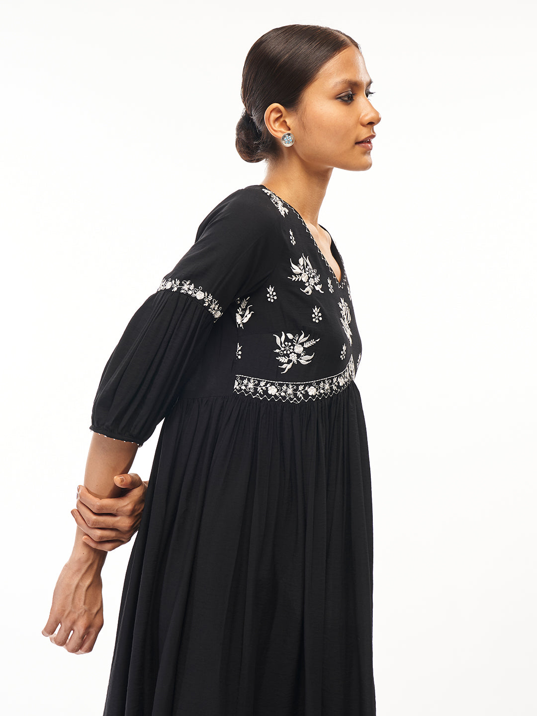 Ethnic Motifs Embroidered Dress - ARH546