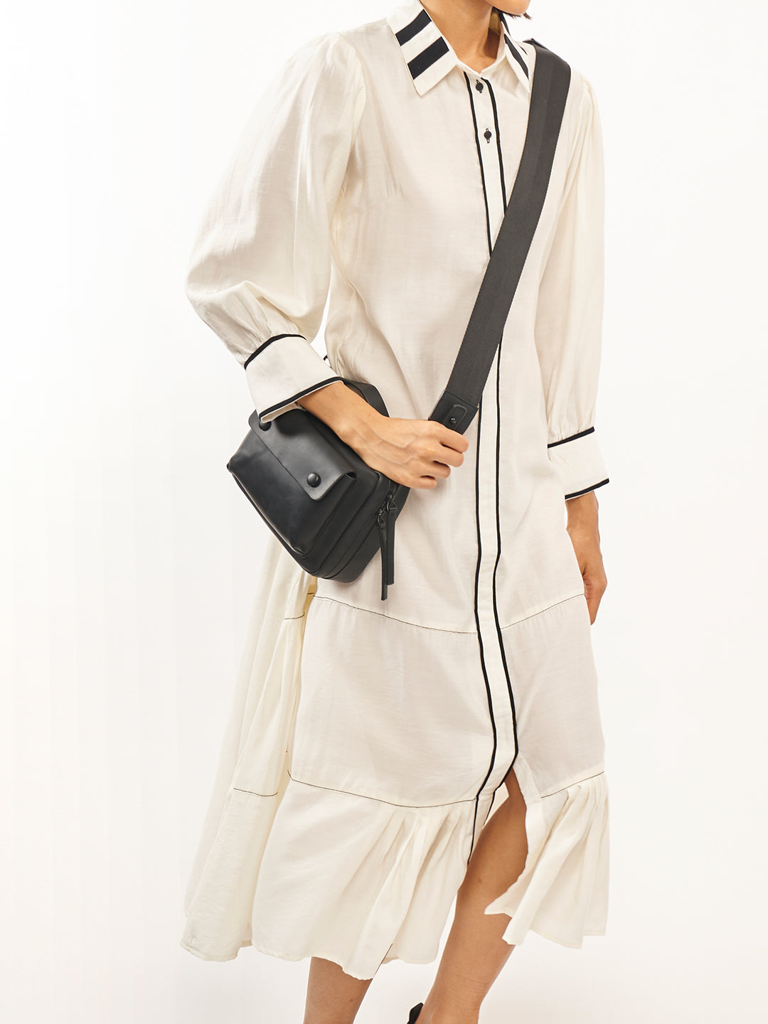 Statement Collar Shirt Dress - ARH684